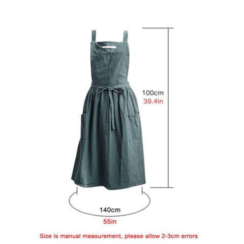 SF-ZXTINP apron showing cross-back straps for comfortable wear.