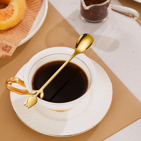 SGVRPVZ elegant cafe spoons enhancing small portions service.