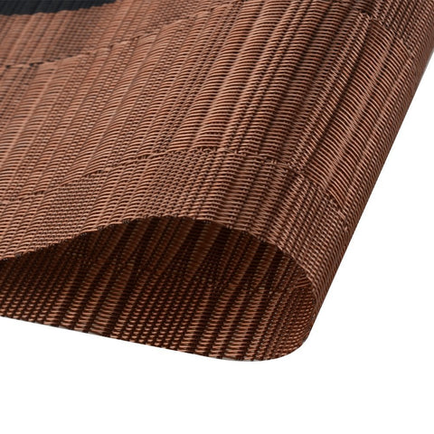 SHACOS placemats ombre coffee black stackable for tidy cabinets