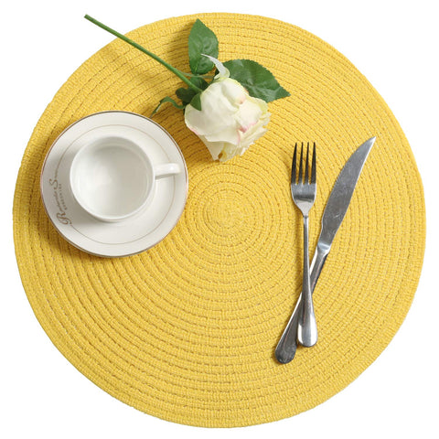 SHACOS placemats folded for easy transport to events