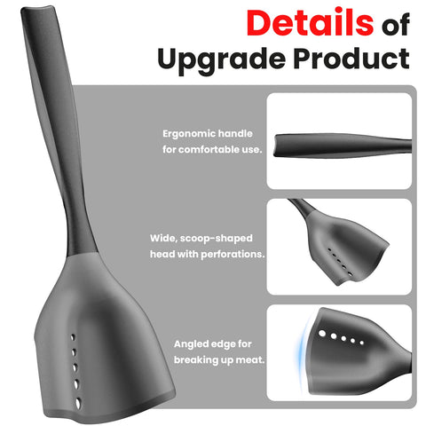 Shadowgallery meat chopper spatula nonstick surface prevents sticking during cooking