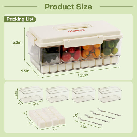 Shaloxar Snacklebox with lid-clasp design for easy opening and secure seal
