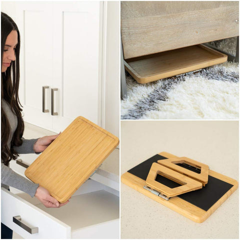 Shamrock Home Bamboo Trayble remote and drink within reach