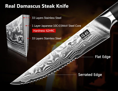 SHAN ZU 12-degree V-sharp blade enables precise steak slicing