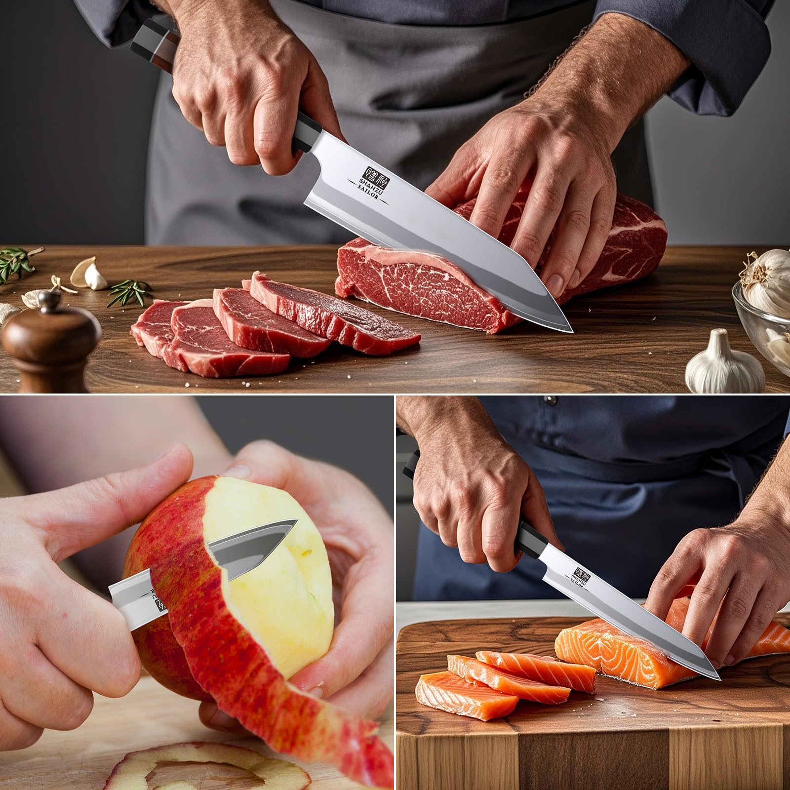 SHAN ZU red sandalwood handle blends tradition with grip comfort