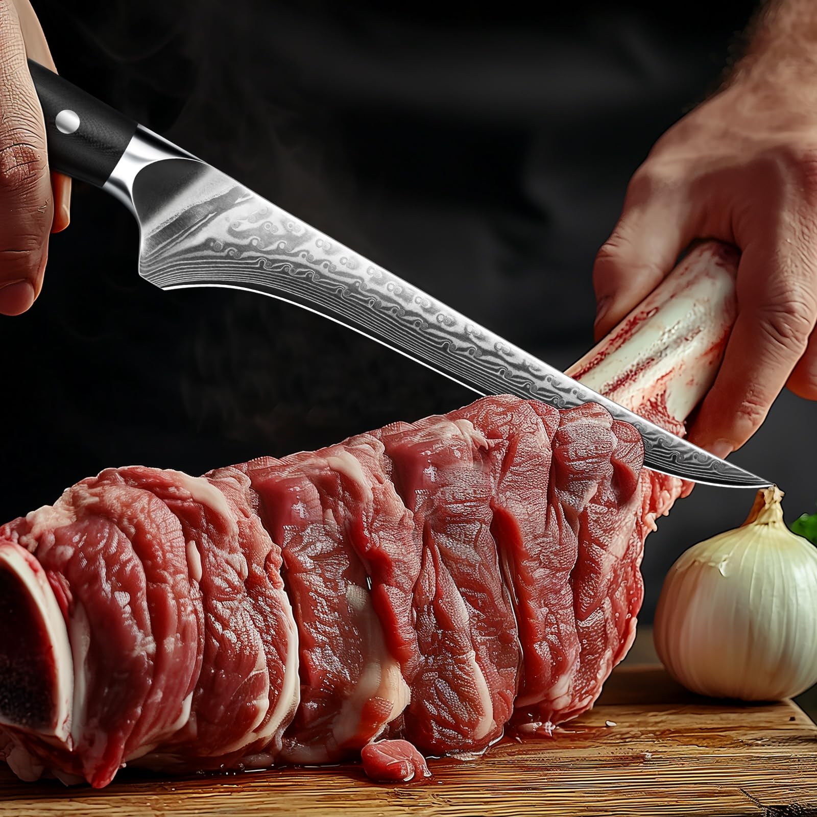 SHAN ZU 8-inch blade with 2.2 mm thickness for sturdy prep