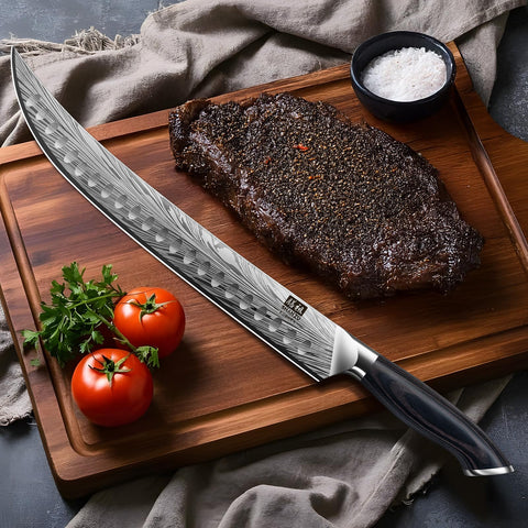 SHAN ZU butcher knife in action for cutting meat