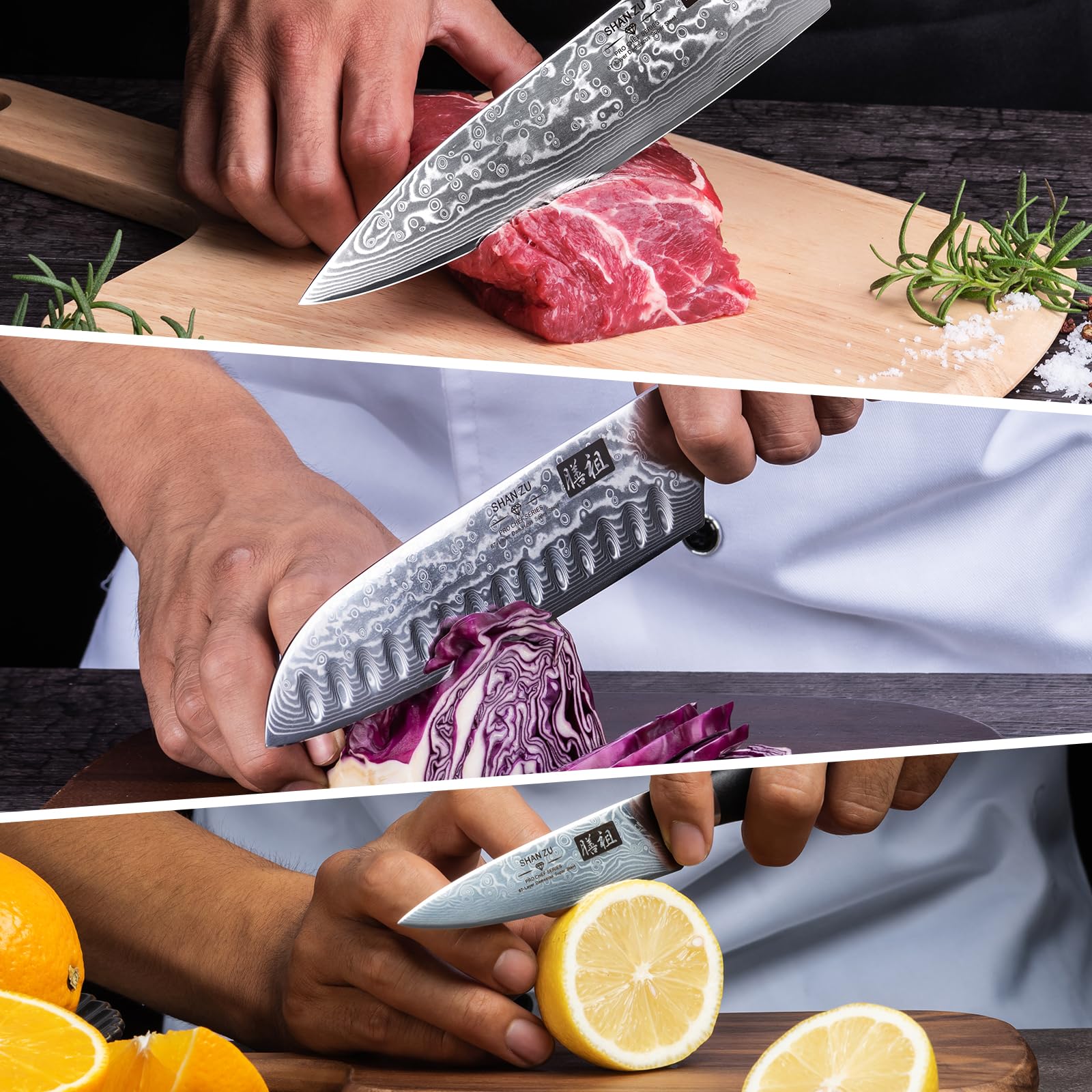 SHAN ZU knife close-up emphasizes ergonomic, balanced control