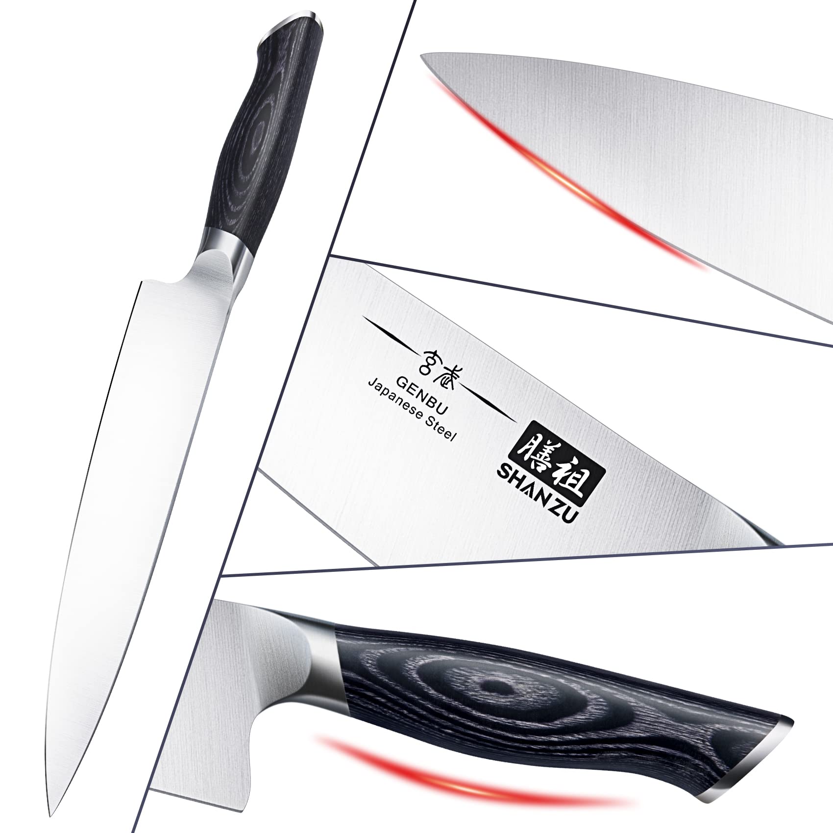 SHAN ZU knife edge polished for professional grade precision