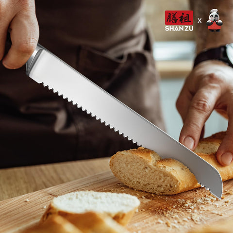 SHAN ZU bread knife in gift box, ready for gifting
