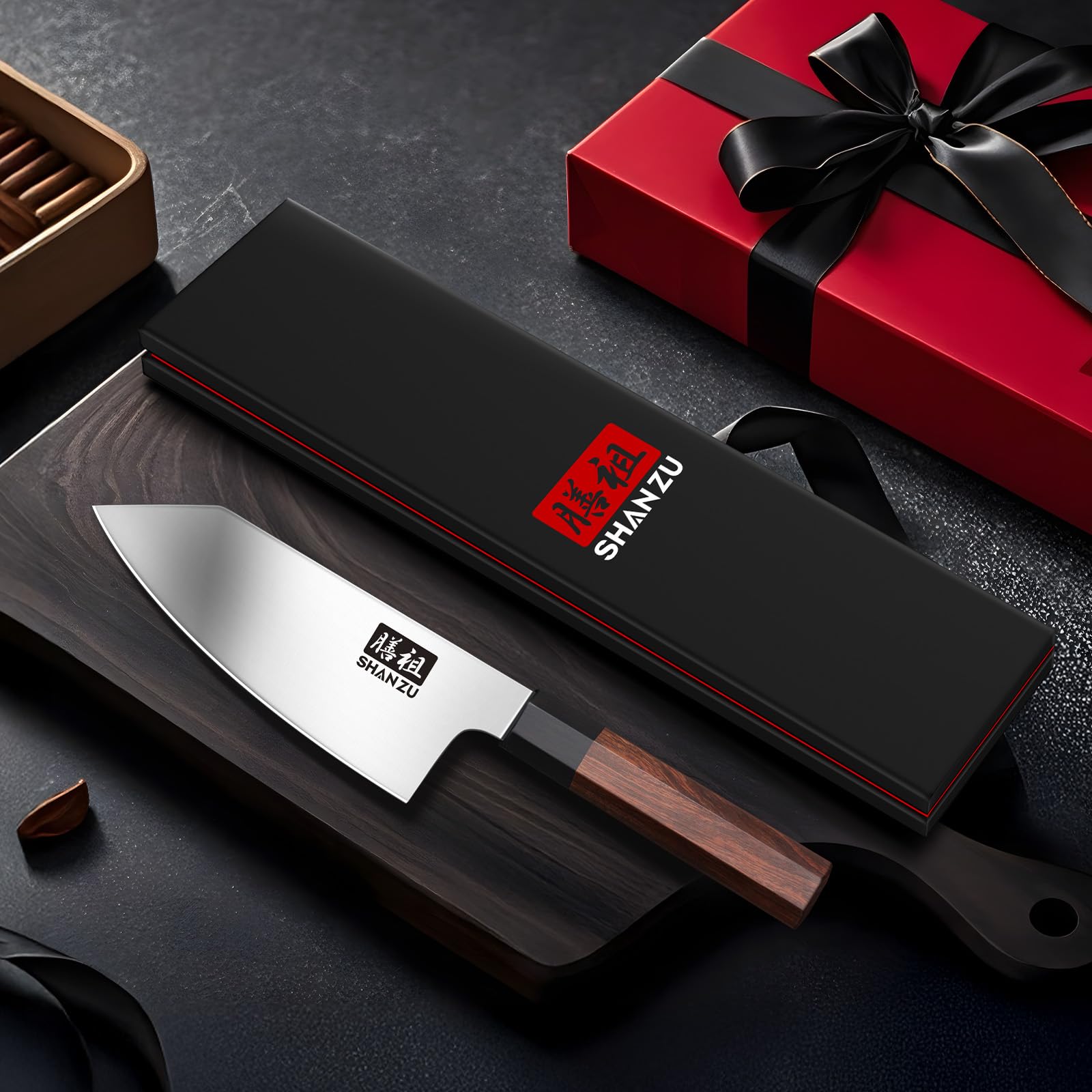 SHAN ZU gift box with knife showcases ready-to-gift presentation