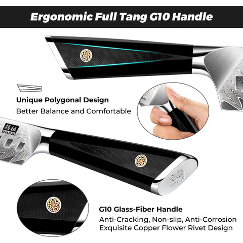 SHAN ZU 60-62 HRC steel maintains edge during daily cutting tasks.