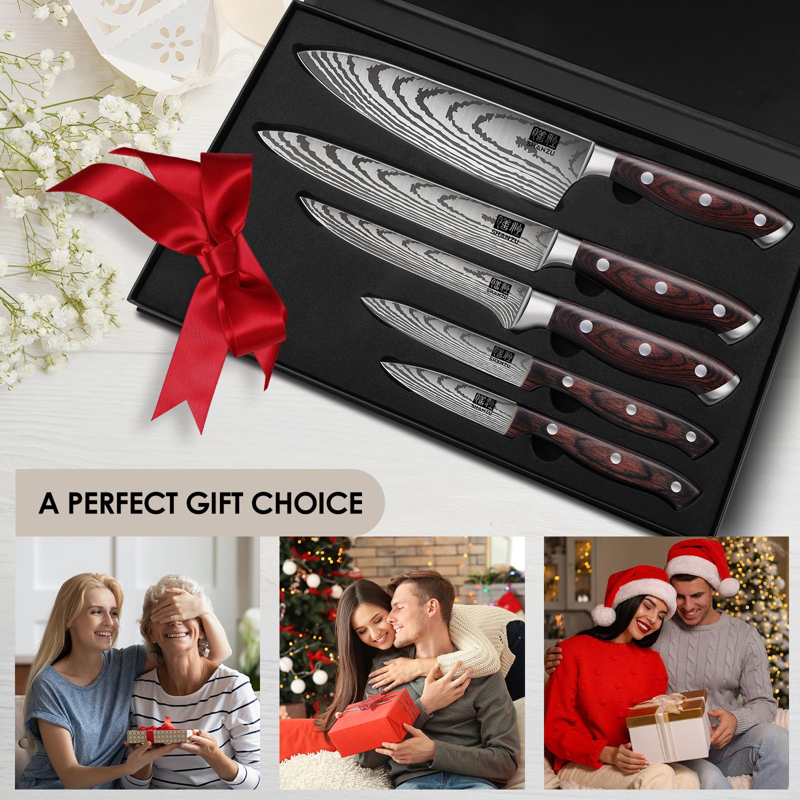 SHAN ZU utility knife handles everyday prep tasks with versatility.
