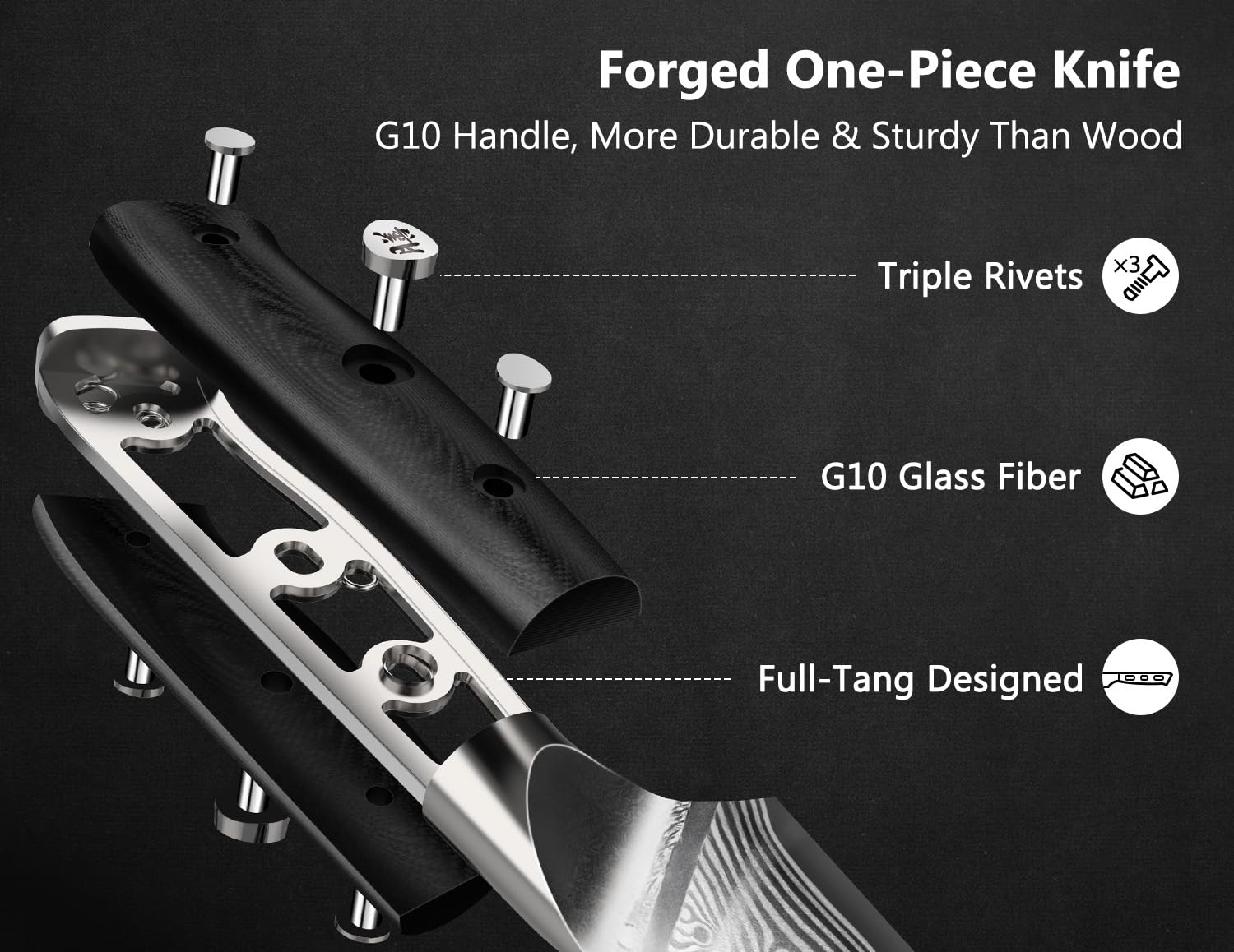 SHAN ZU Japanese high carbon steel core for lasting edge retention