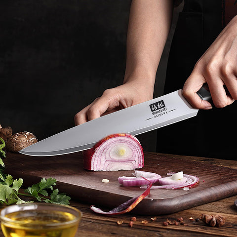 SHAN ZU knife set in dining scene showing elegant kitchen setup.