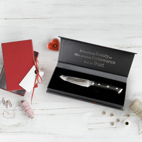 SHAN ZU packaging and knife ready for easy storage