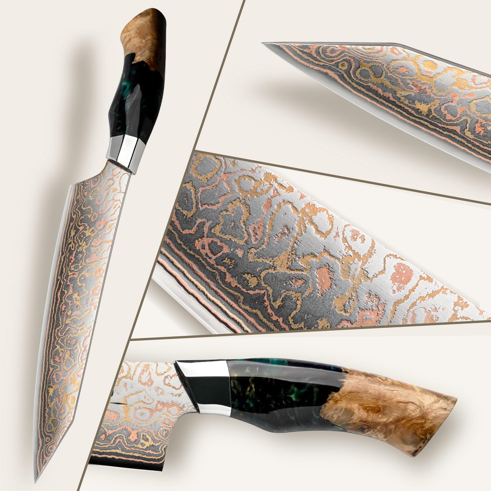 SHAN ZU maple handle ergonomic design reduces fatigue during chopping