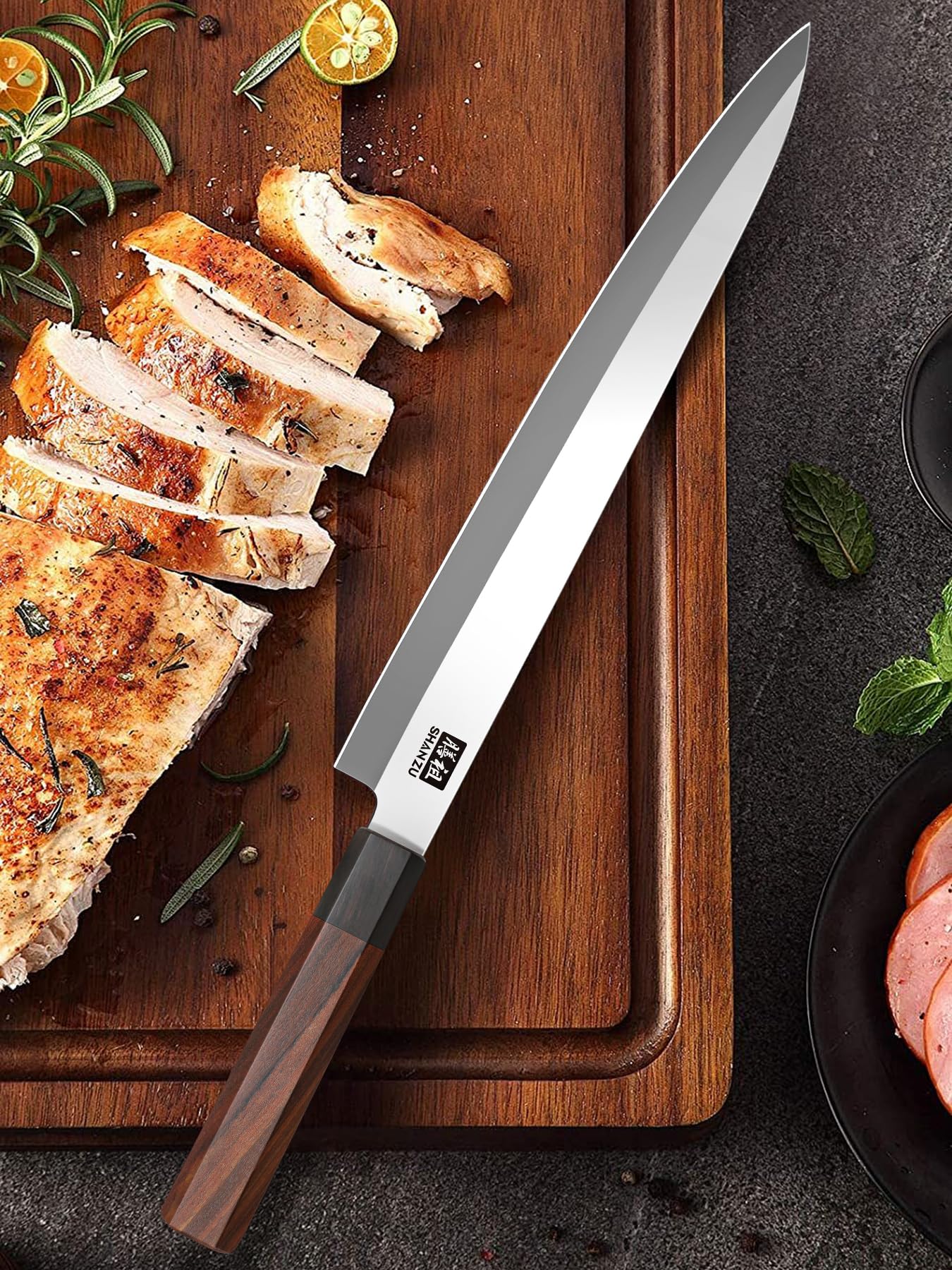 SHAN ZU fish filleting and sashimi tasks with this knife appear smoother