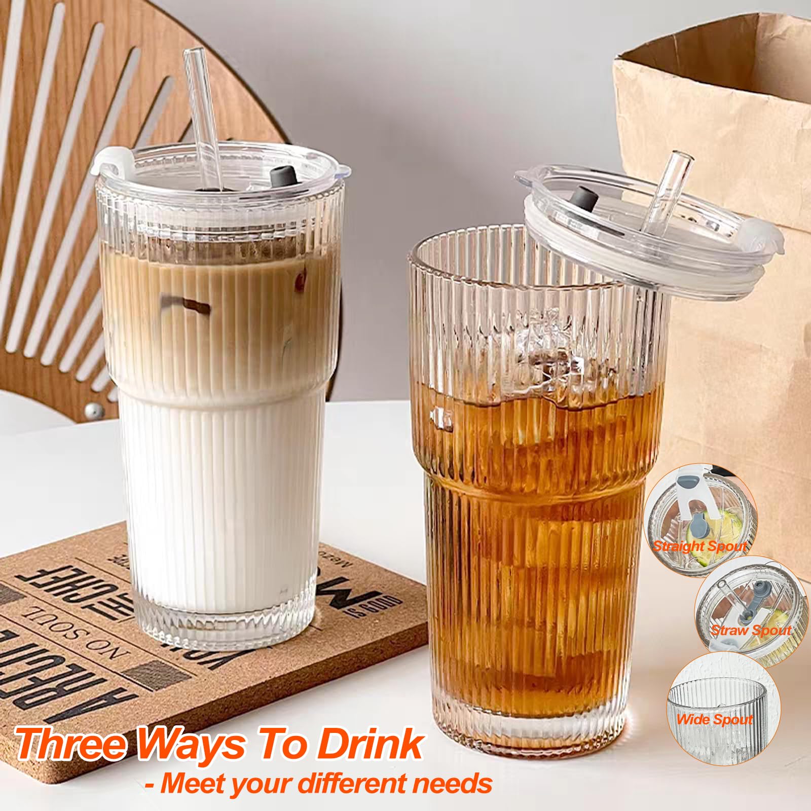 SHANDERBAR clear ribbed design adds sophistication to any table