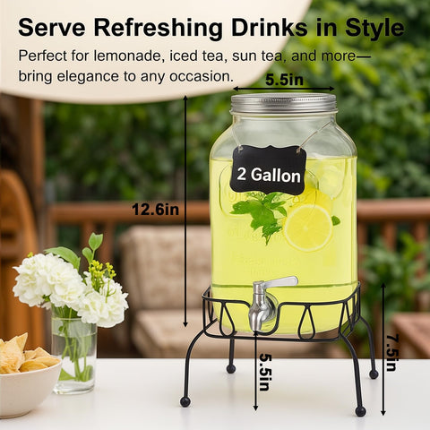 SHANDERBAR built-in ice cylinder keeps drinks cold without dilution.