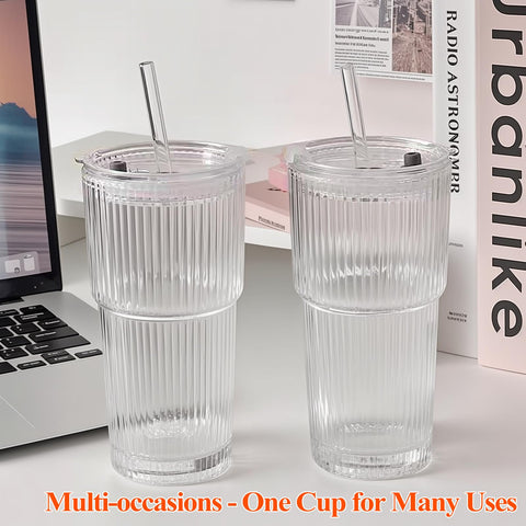 SHANDERBAR 20oz glasses ideal for coffee, tea, juice, and cocktails