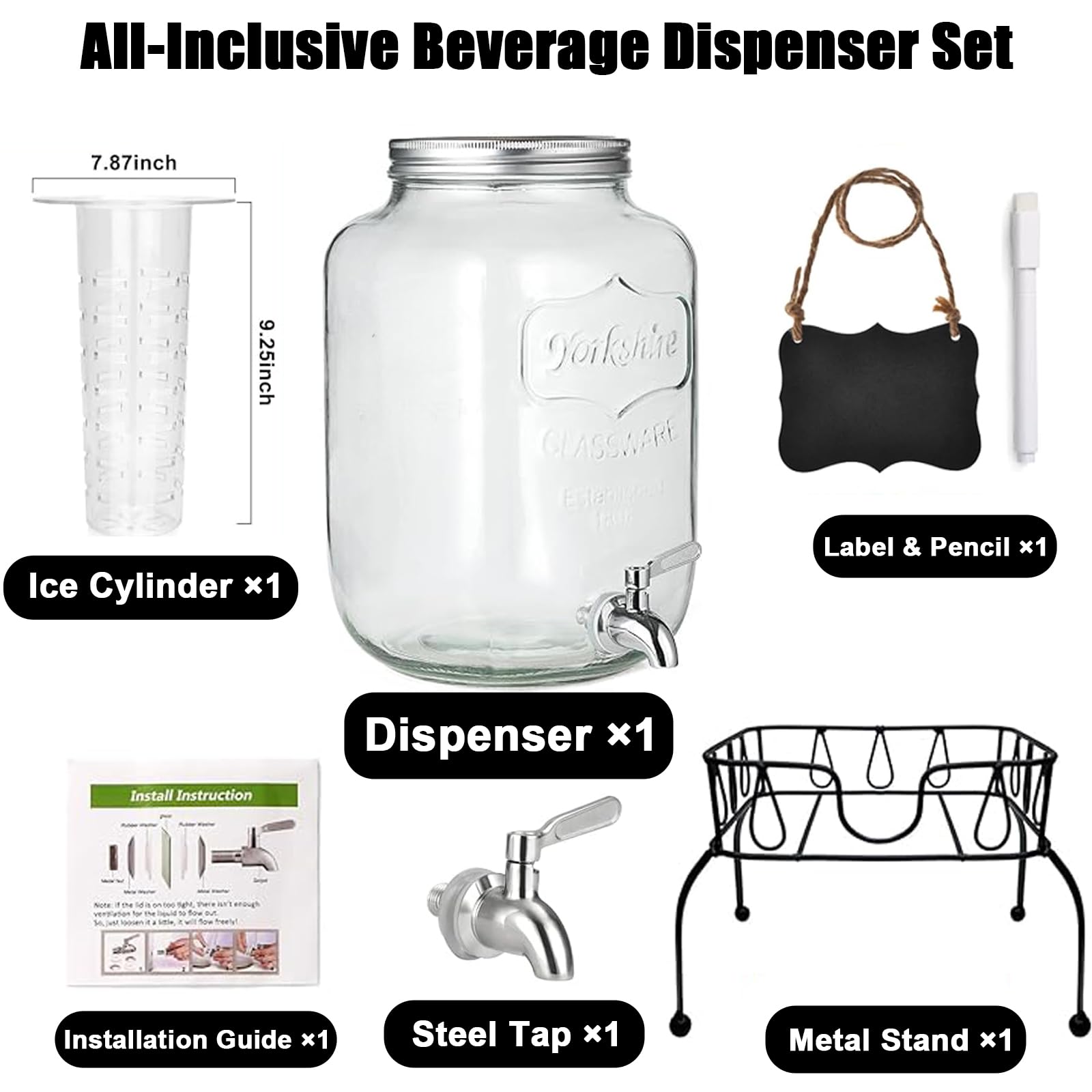 SHANDERBAR 2-gallon capacity suits both indoor and outdoor events.