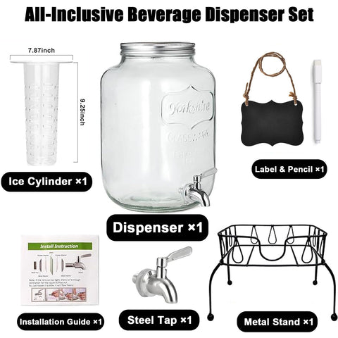 SHANDERBAR 2-gallon capacity suits both indoor and outdoor events.