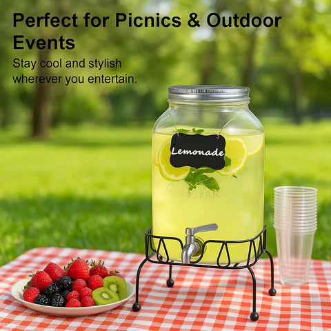 SHANDERBAR chalkboard label helps guests identify flavors at a glance.