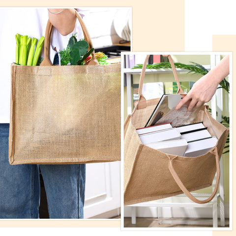 Shappy burlap tote gift bag ideal for bridesmaids and special occasions.