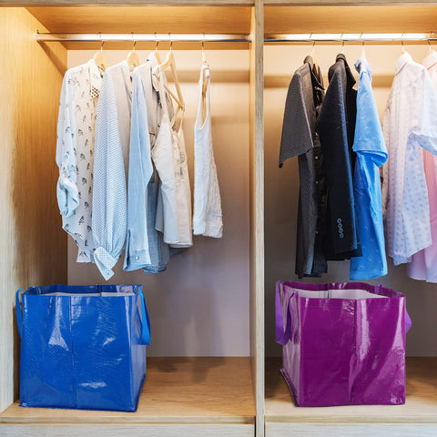 Shappy multipurpose tote suitable for groceries, laundry, and storage.