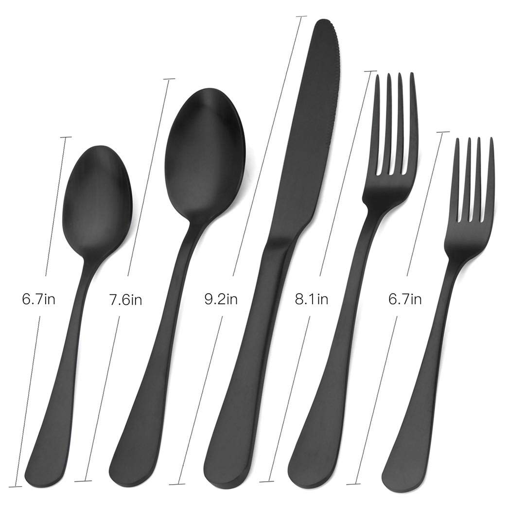 Sharecook flatware laid out for a dining table, blending contemporary style with everyday durability.