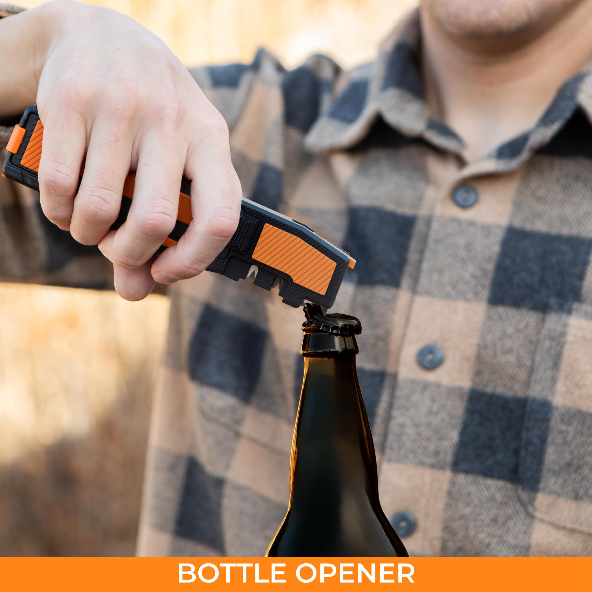 Outdoor-focused Sharp Pebble Orange Ninja, not for kitchen blades