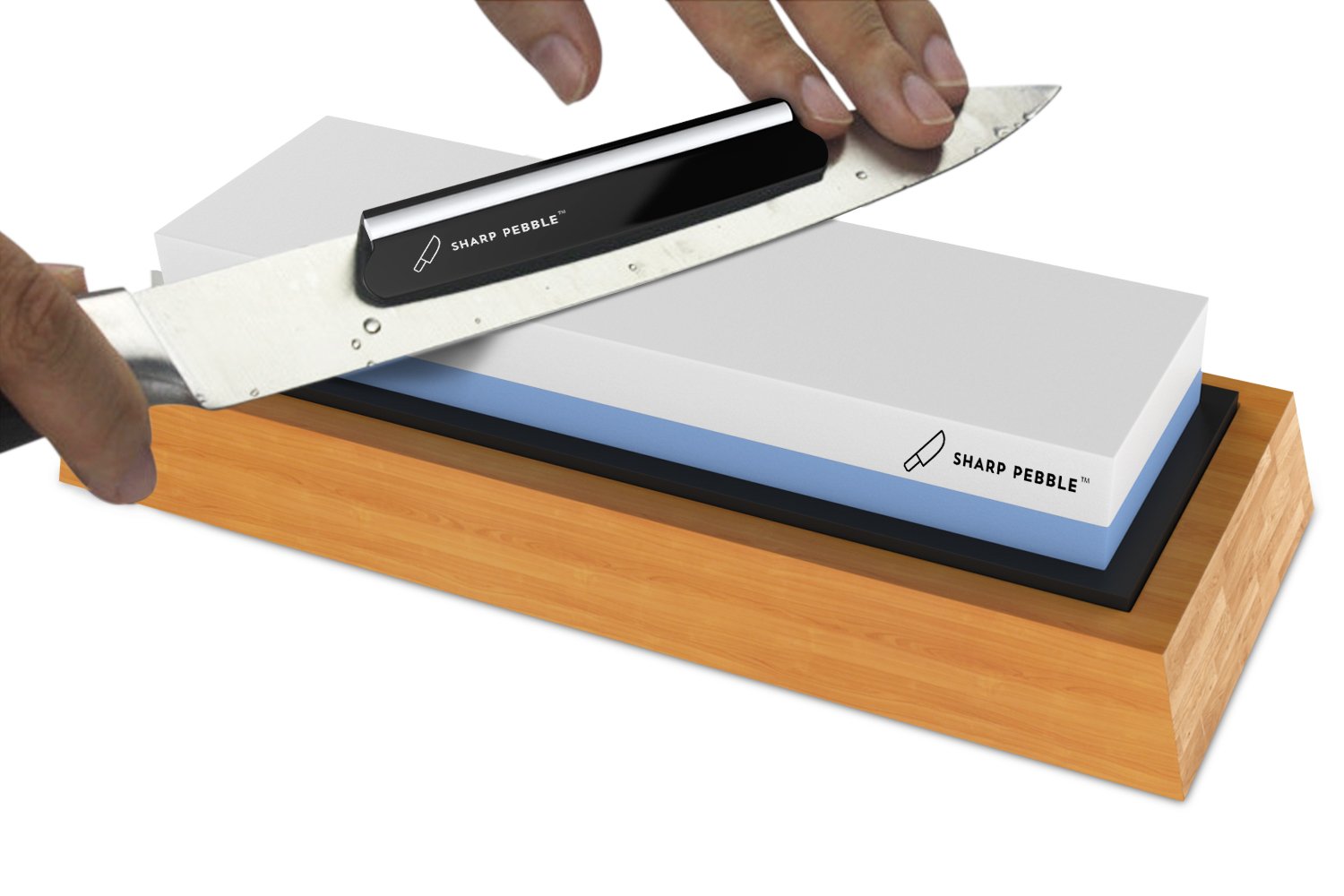Sharp Pebble whetstone angle guide durable plastic body for long-lasting use