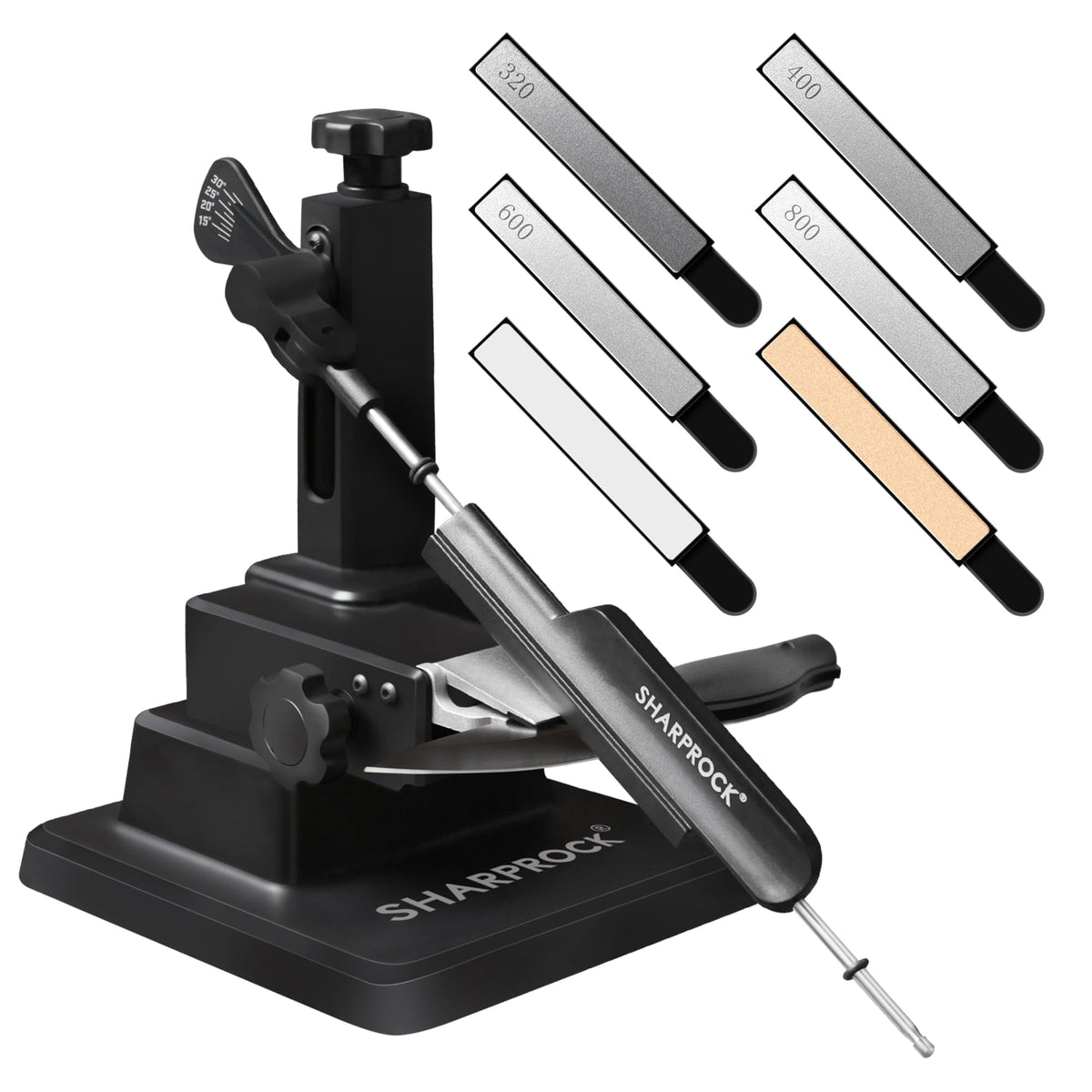 SHARP ROCK knife sharpening system overview for kitchen and hunting versatility.