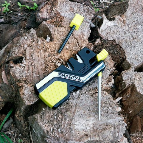 SHARPAL 101N-G close-up of the diamond rod for serrated blades and gut hooks