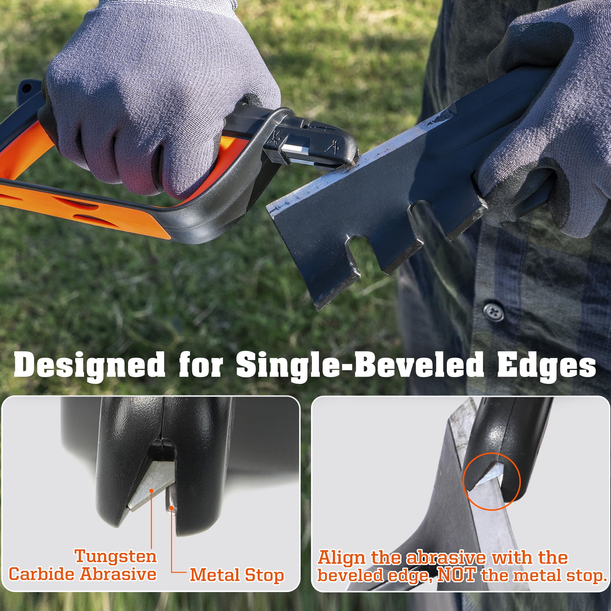 SHARPAL 103N ceramic bar offers fine finishing for clean knife edges.