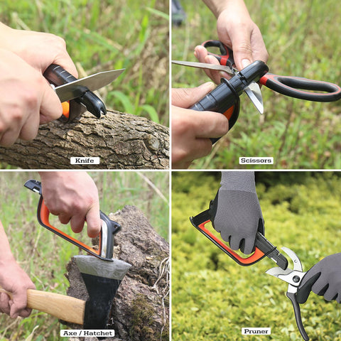 SHARPAL 103N large hand guard helps protect hands while sharpening blades.