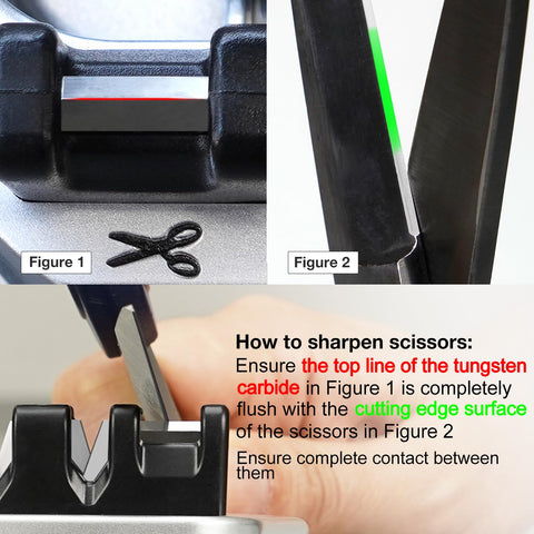 SHARPAL 191H tungsten carbide edge for sharpening scissors with accuracy