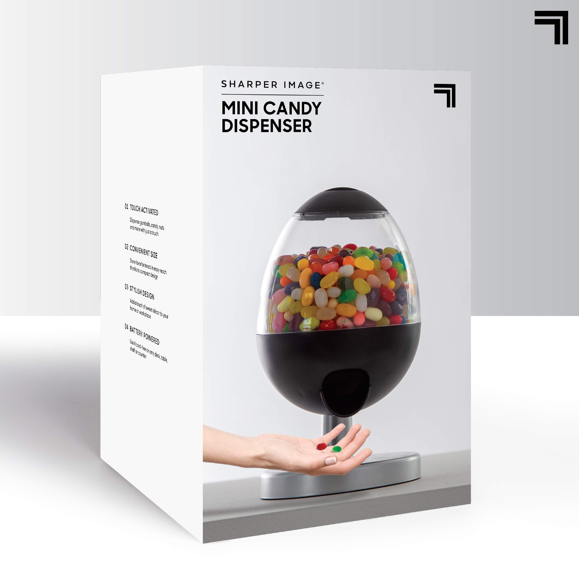 Sharper Image office and dorm friendly candy dispenser adds fun to daily routines.