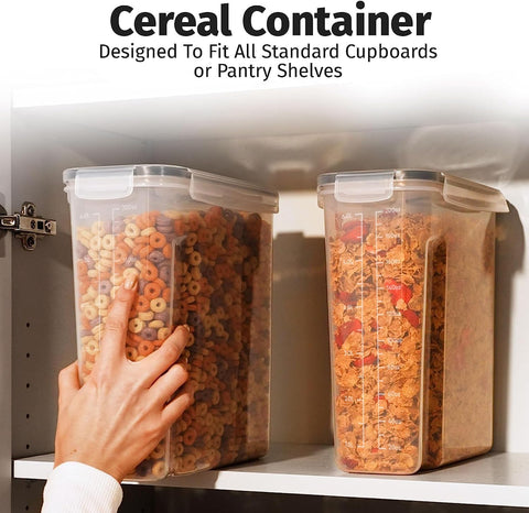 Shazo 2-pack 6.3L sugar container preserves dryness and clump-free use.