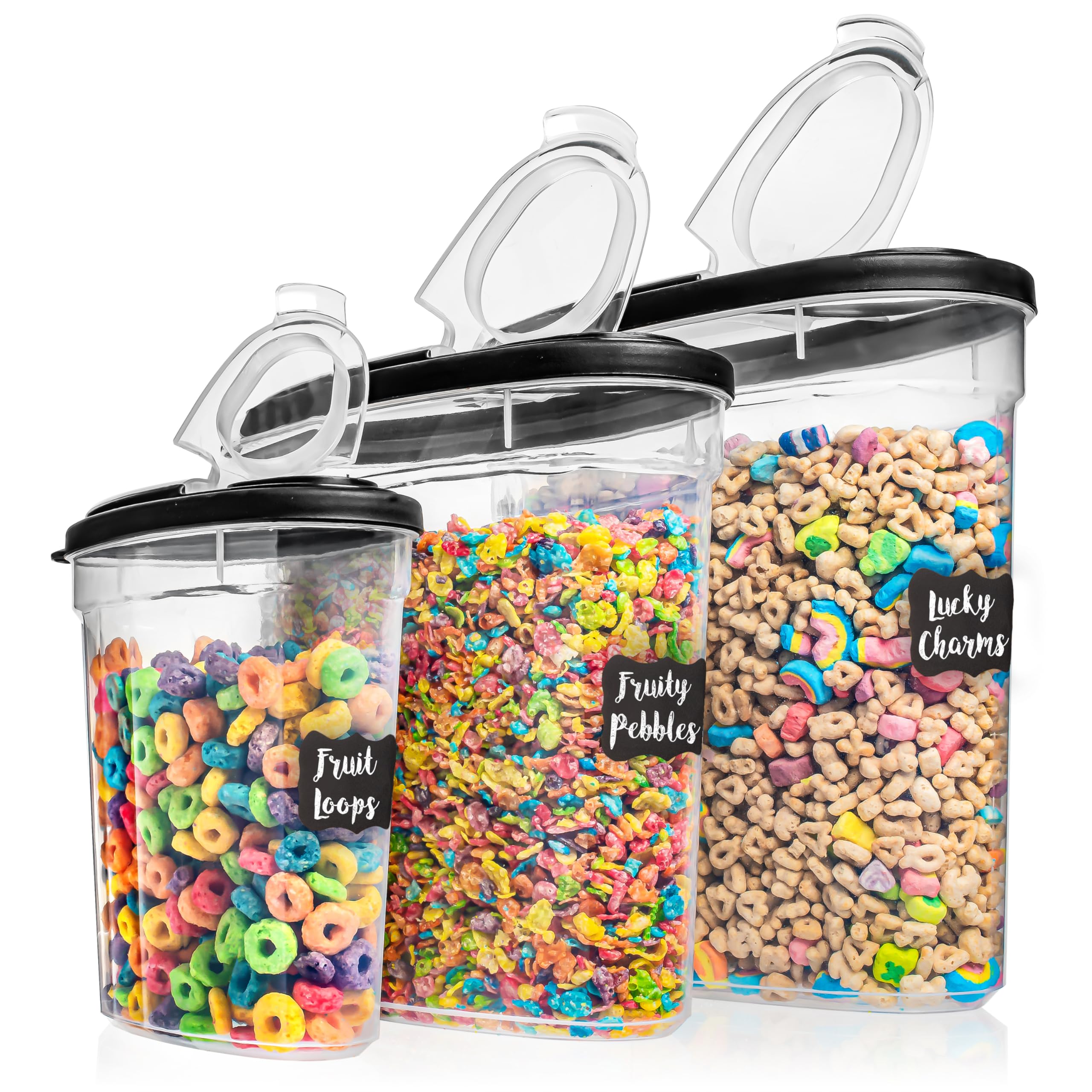Shazo 5.2L cereal container with airtight seal for pantry freshness