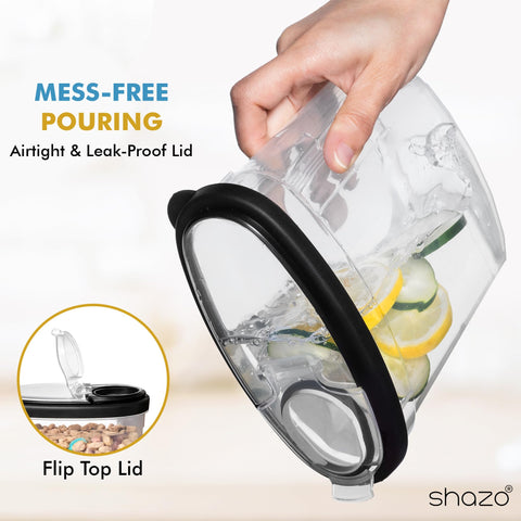 Shazo airtight lid close-up showing silicone seal