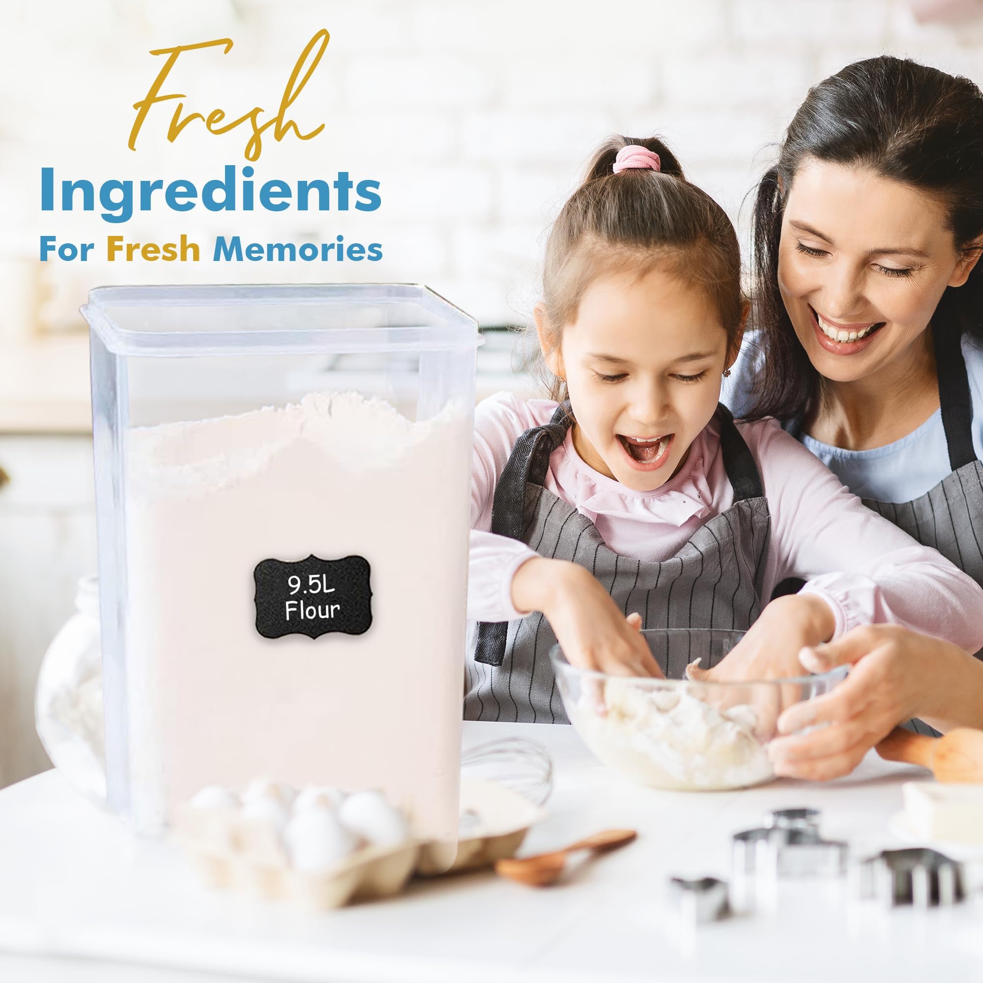 Shazo BPA-free polypropylene canister designed for safe dry food storage.
