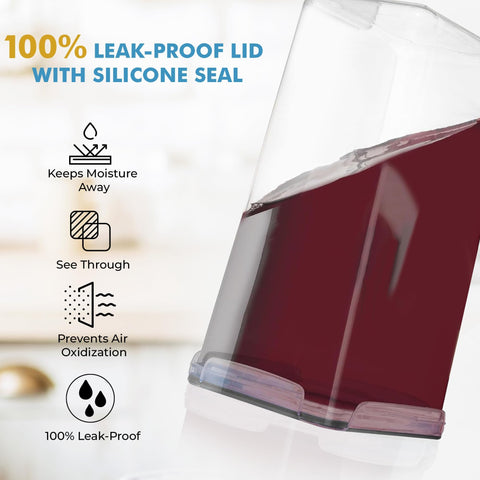 Shazo clear plastic container for quick visibility of contents.