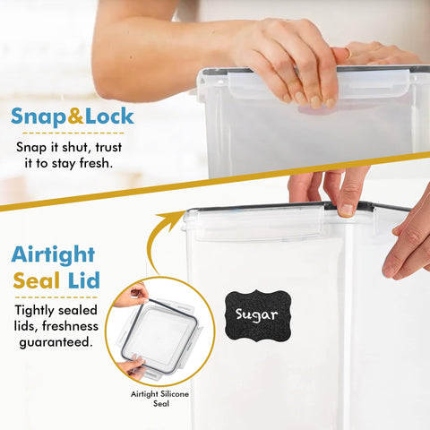Shazo dishwasher-safe storage containers simplify cleaning after bulk storage.