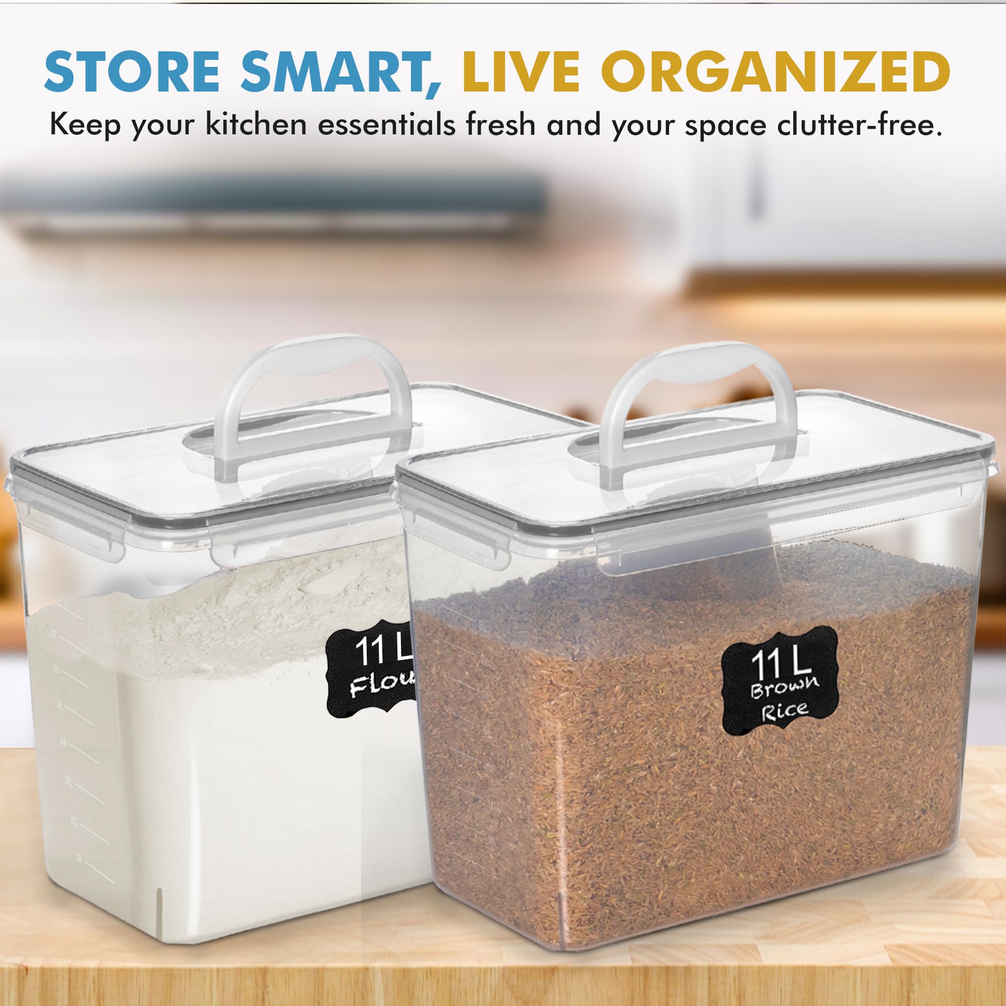 Shazo pantry organization setup showcases neat, efficient kitchen arrangement.