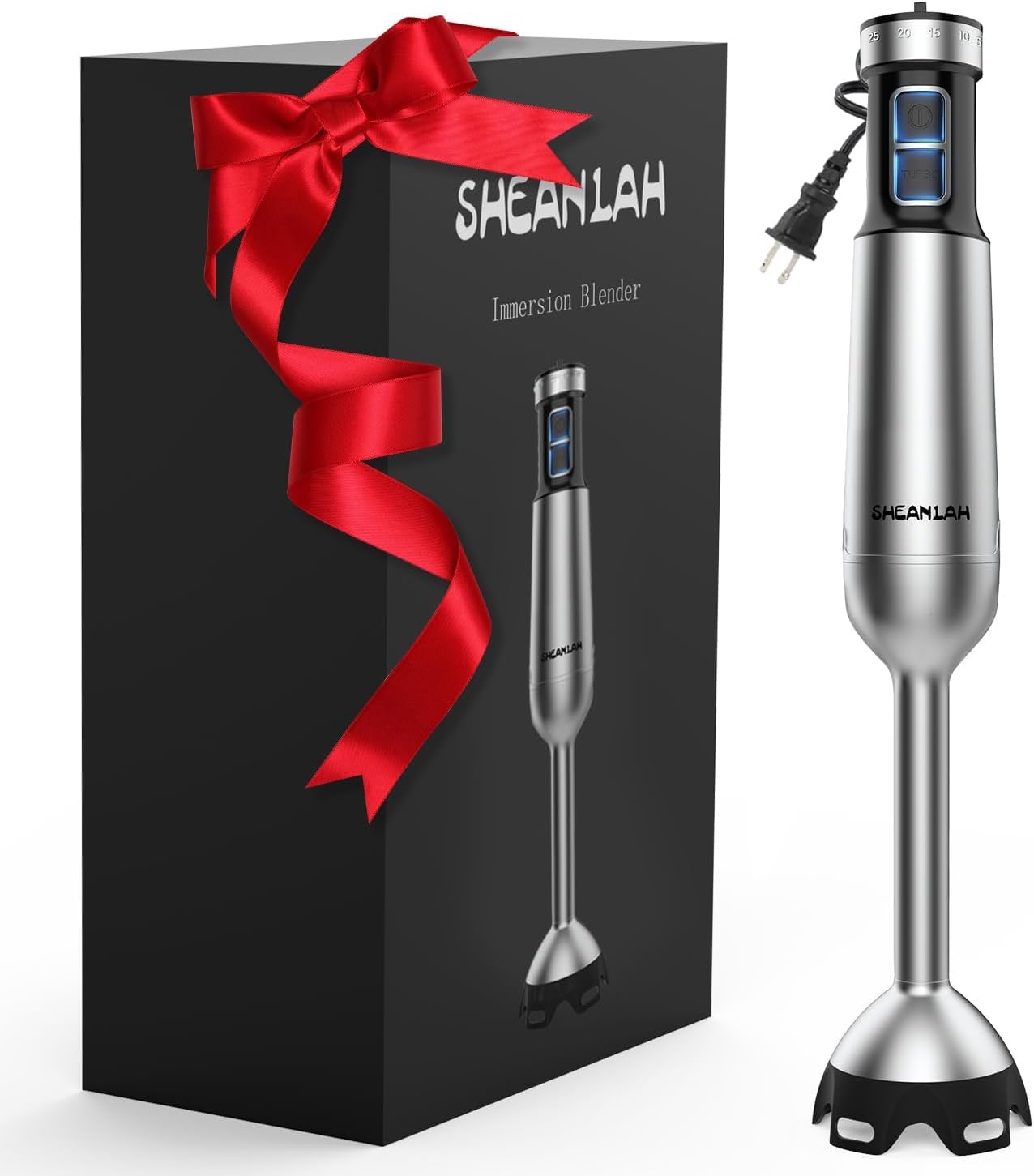 SHEANLAH 1000W immersion blender front view showing powerful blending capability.