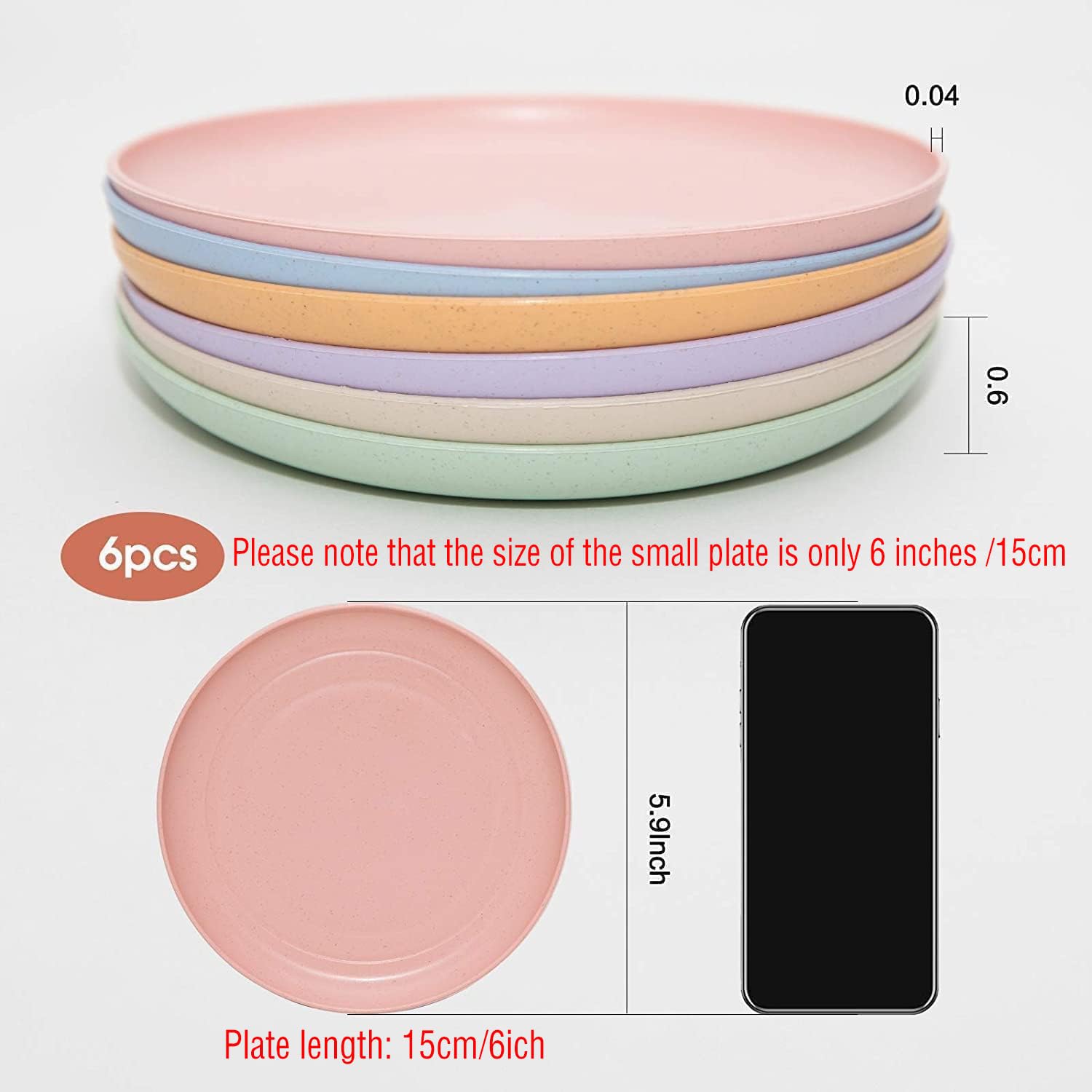 SHECIPIN colorful mini plates arranged for a family meal, durable and reusable