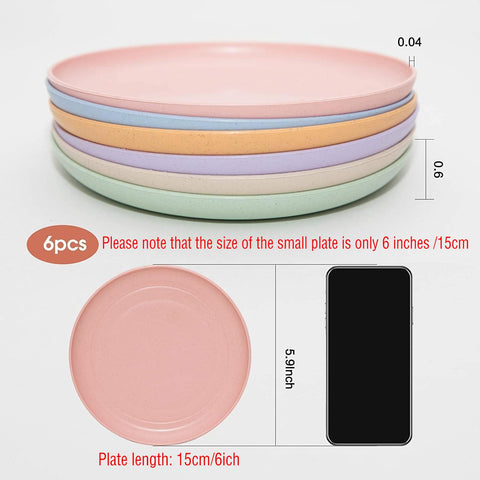 SHECIPIN colorful mini plates arranged for a family meal, durable and reusable