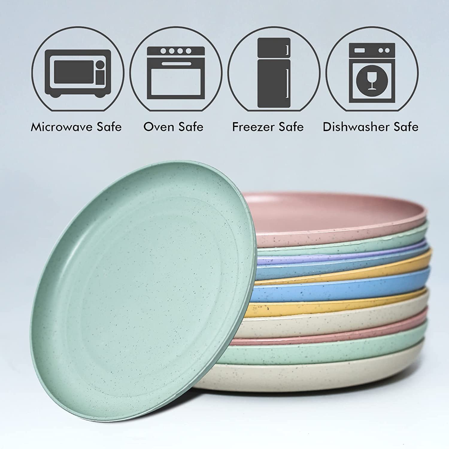 SHECIPIN 6-inch mini plates shown beside an iPhone13 for scale